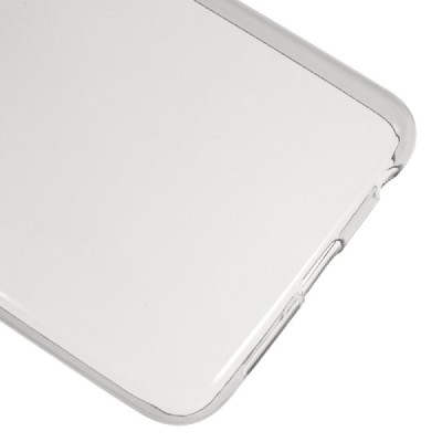 Honor 8 (Huawei Honor 8) skaidrus (permatomas) silikoninis TPU ploniausias pasaulyje pilkas dėklas / Priedai.lt