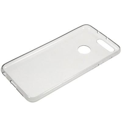 Honor 8 (Huawei Honor 8) skaidrus (permatomas) silikoninis TPU ploniausias pasaulyje pilkas dėklas / Priedai.lt