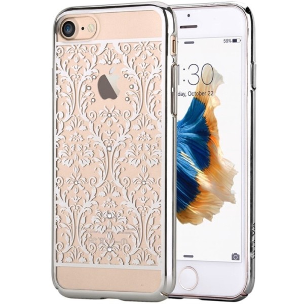 „Devia“ Baroque Swarovski dėklas - sidabrinis (iPhone 7 / 8 / SE 2020 / SE 2022)