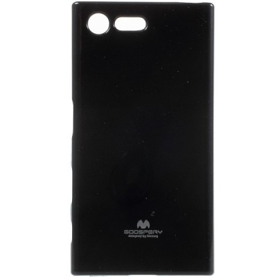 Sony Xperia X Compact (F5321) juodas Mercury kieto silikono (TPU) dėklas / Priedai.lt