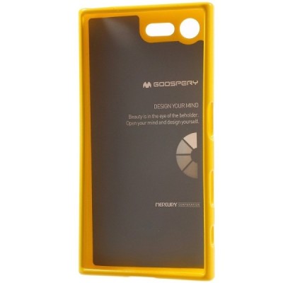 Sony Xperia X Compact (F5321) geltonas Mercury kieto silikono (TPU) dėklas / Priedai.lt
