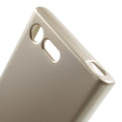 Sony Xperia X Compact (F5321) auksinis Mercury kieto silikono (TPU) dėklas / Priedai.lt