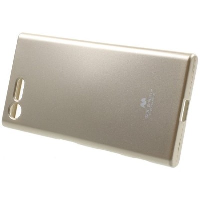 Sony Xperia X Compact (F5321) auksinis Mercury kieto silikono (TPU) dėklas / Priedai.lt