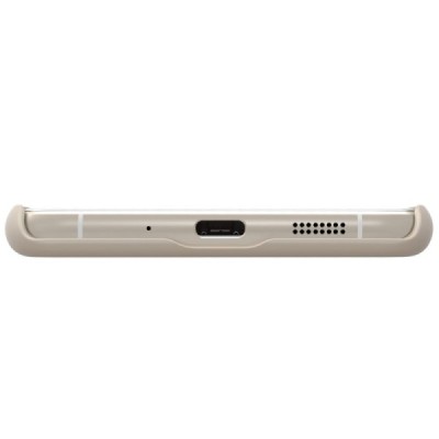 Asus Zenfone 3 5.5 (ZE552KL) Nillkin Frosted Shield auksinis plastikinis dėklas + apsauginė ekrano plėvelė / Priedai.lt