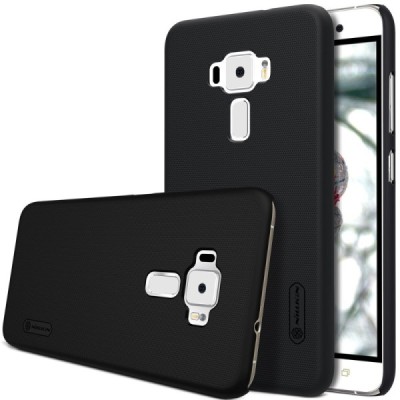Asus Zenfone 3 5.2 (ZE520KL) Nillkin Frosted Shield juodas plastikinis dėklas / Priedai.lt