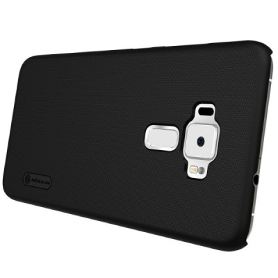 Asus Zenfone 3 5.2 (ZE520KL) Nillkin Frosted Shield juodas plastikinis dėklas / Priedai.lt