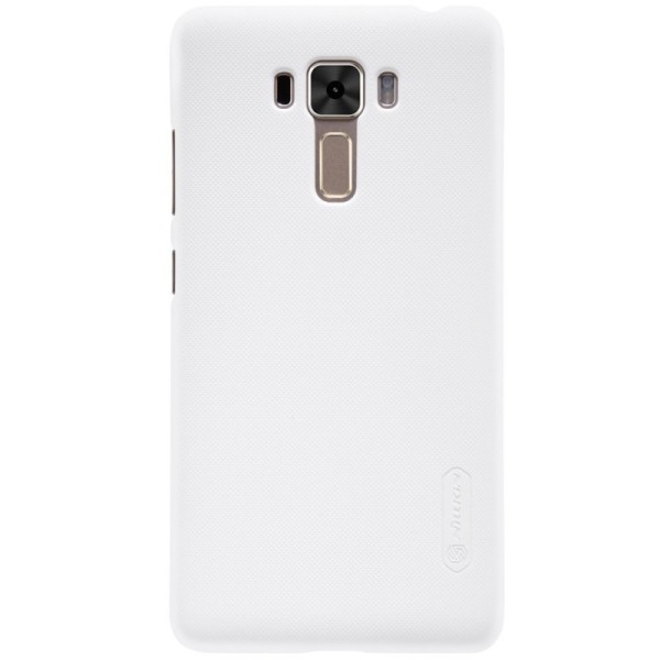 „Nillkin“ Frosted Shield dėklas - baltas + apsauginė ekrano plėvelė (Zenfone 3 Laser)