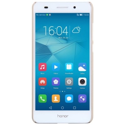 Nillkin Frosted Shield Huawei Y6 II 2 auksinis plastikinis dėklas + apsauginė ekrano plėvelė / Priedai.lt