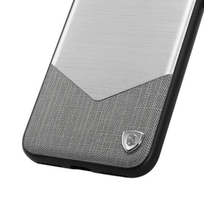 Apple iPhone 7 (iPhone 8) Nillkin Lensen prabangus sidabrinis dėklas (dėkliukas) / Priedai.lt