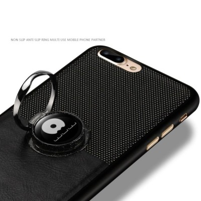 WUW Kickstand Apple iPhone 7 (iPhone 8) juodas plastikinis dėklas / Priedai.lt