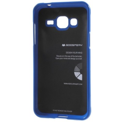 Samsung Galaxy J3 2016 (J310) tamsiai mėlynas Mercury kieto silikono (TPU) dėklas / Priedai.lt