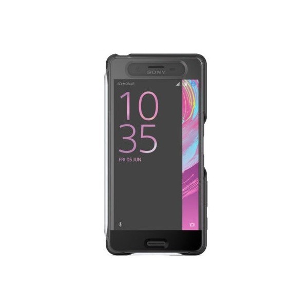 „Sony“ Style Cover Touch atverčiamas dėklas - juodas (Xperia X Performance)