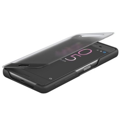 Originalus Sony Style Cover Touch juodas atverčiamas dėklas / Priedai.lt