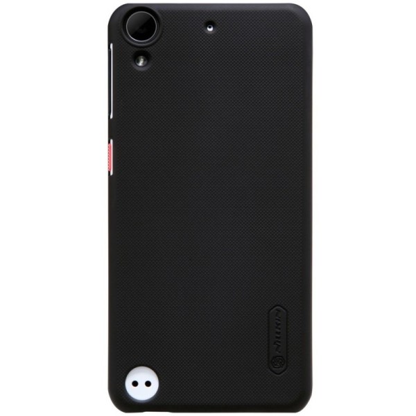 „Nillkin“ Frosted Shield dėklas - juodas + apsauginė ekrano plėvelė (Desire 530)