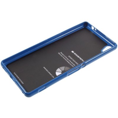 Sony Xperia XA Ultra (F3212, F3216) tamsiai mėlynas Mercury kieto silikono (TPU) dėklas / Priedai.lt