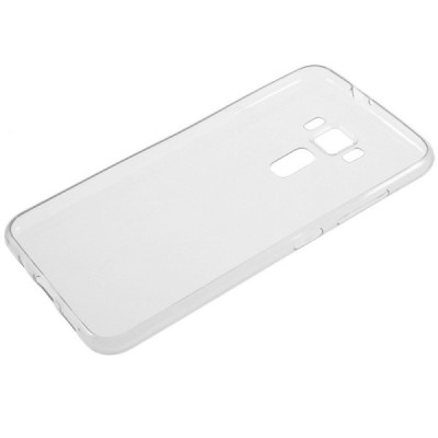 Asus Zenfone 3 5.5 (ZE552KL) skaidrus (permatomas) kieto silikono TPU ploniausias pasaulyje dėklas / Priedai.lt