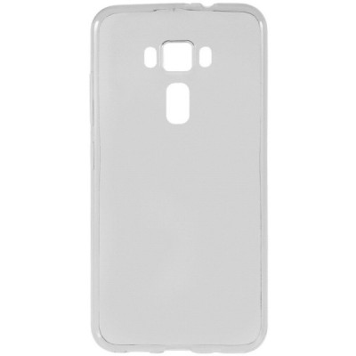 Asus Zenfone 3 5.5 (ZE552KL) skaidrus (permatomas) silikoninis TPU ploniausias pasaulyje pilkas dėklas / Priedai.lt