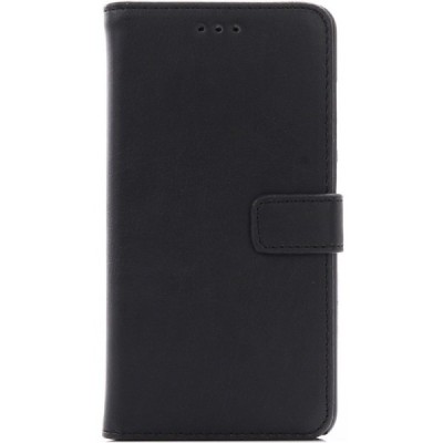 Asus Zenfone 3 Laser (ZC551KL) atverčiamas juodas odinis retro dėklas - piniginė / Priedai.lt