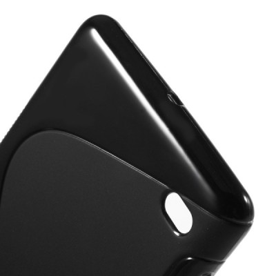 Sony Xperia C4 (E5303, E5306, E5353) kieto silikono TPU juodas dėklas - nugarėlė / Priedai.lt
