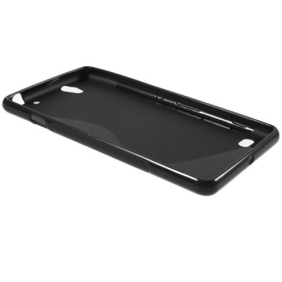 Sony Xperia C4 (E5303, E5306, E5353) kieto silikono TPU juodas dėklas - nugarėlė / Priedai.lt
