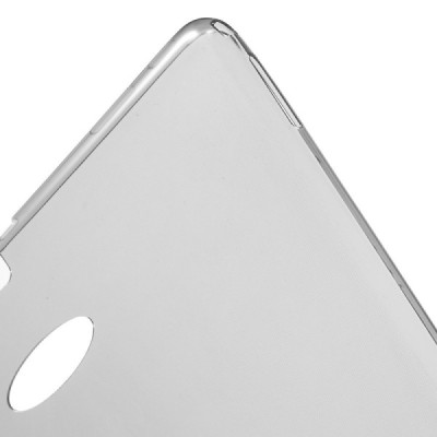 Samsung Galaxy Tab 4 10.1 (T535, T530) skaidrus (permatomas) kieto silikono TPU ploniausias pasaulyje pilkas dėklas / Priedai.lt