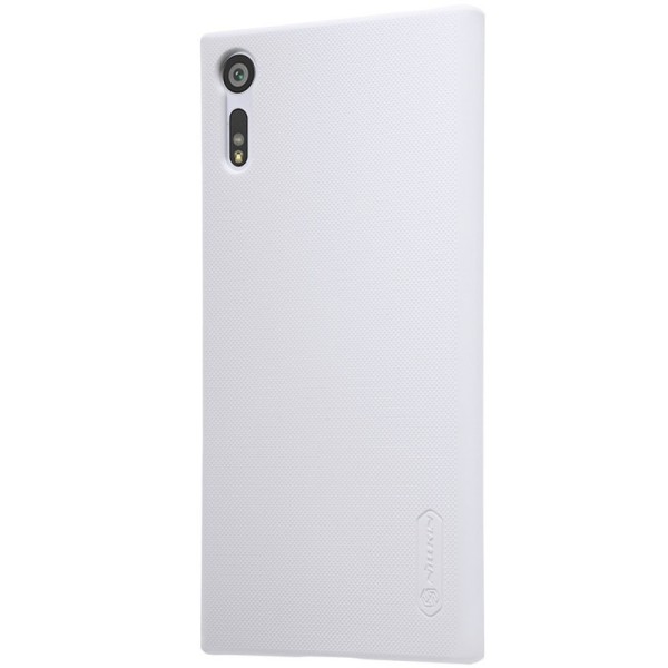 „Nillkin“ Frosted Shield dėklas - baltas + apsauginė ekrano plėvelė (Xperia XZ / XZs)