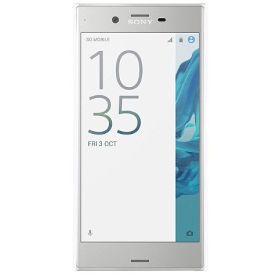 Nillkin Frosted Shield Sony Xperia XZ (Xperia XZs) baltas plastikinis dėklas + apsauginė ekrano plėvelė / Priedai.lt
