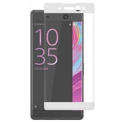 Sony Xperia XA Ultra „3D Rewan“ 9H Tempered Glass sustiprintos apsaugos baltas pilnai dengiantis apsauginis ekrano stiklas 0,26 