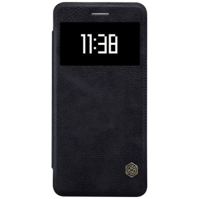 Prabangus „Nillkin“ Qin serijos juodas odinis atverčiamas Xiaomi Mi 5S dėklas - knygutė / Priedai.lt