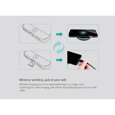 „Nillkin“ Magic Wireless Apple iPhone 7 (iPhone 8) auksinis plastikinis dėklas / Priedai.lt