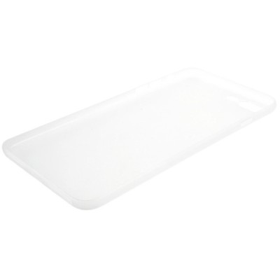 Ploniausias pasaulyje plastikinis skaidrus Apple iPhone 7 Plus (iPhone 8 Plus) baltas dėklas - nugarėlė / Priedai.lt