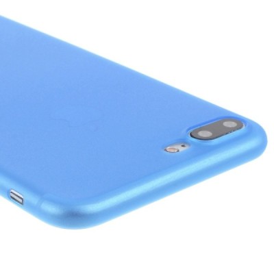 Ploniausias pasaulyje plastikinis skaidrus Apple iPhone 7 Plus (iPhone 8 Plus) mėlynas dėklas - nugarėlė / Priedai.lt