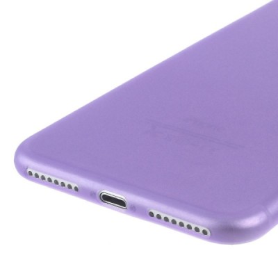 Ploniausias pasaulyje plastikinis skaidrus Apple iPhone 7 Plus (iPhone 8 Plus) violetinis dėklas - nugarėlė / Priedai.lt
