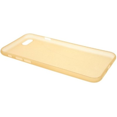 Ploniausias pasaulyje plastikinis skaidrus Apple iPhone 7 (iPhone 8) šviesiai rudas dėklas - nugarėlė / Priedai.lt