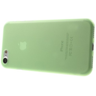 Ploniausias pasaulyje plastikinis skaidrus Apple iPhone 7 (iPhone 8) žalias dėklas - nugarėlė / Priedai.lt
