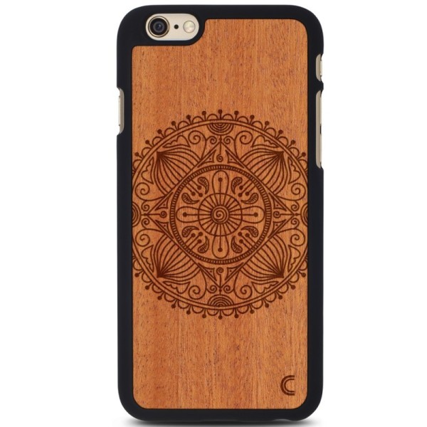 „Crafted Cover“ natūralaus medžio dėklas - Mandala (iPhone 6 / 6s)