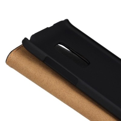 Samsung Galaxy Note Edge (N915FY) atverčiamas juodas odinis dėklas - piniginė / Priedai.lt