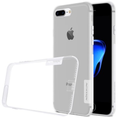 Apple iPhone 7 Plus (iPhone 8 Plus) Nillkin Nature plonas skaidrus (permatomas) silikoninis TPU bespalvis dėklas / Priedai.lt