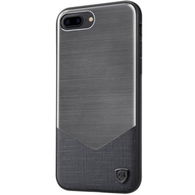 Apple iPhone 7 Plus (iPhone 8 Plus) Nillkin Lensen prabangus juodas dėklas (dėkliukas) / Priedai.lt