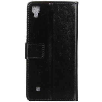 LG X Power (K220) atverčiamas juodas odinis dėklas - knygutė / Priedai.lt