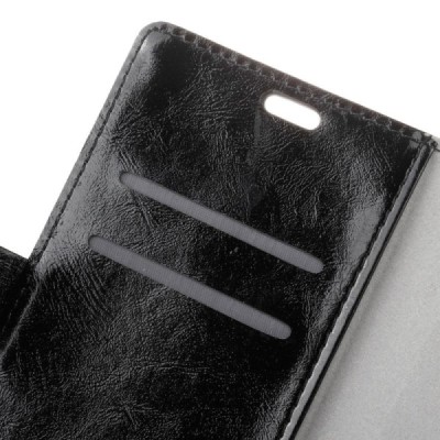 LG X Power (K220) atverčiamas juodas odinis dėklas - knygutė / Priedai.lt