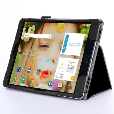 Asus ZenPad 3S 10 (Z500M) atverčiamas juodas odinis dėklas - knygutė / Priedai.lt