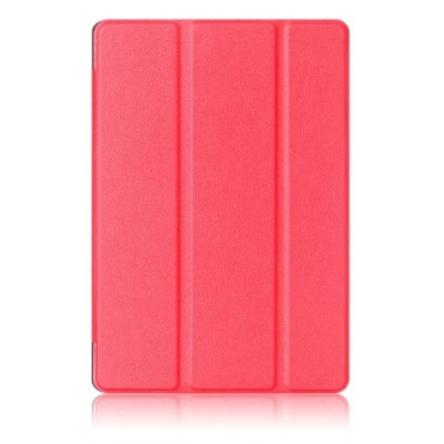 Asus ZenPad 3S 10 (Z500M) atverčiamas raudonas odinis dėklas - knygutė / Priedai.lt