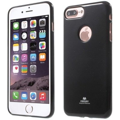 Apple iPhone 7 Plus (iPhone 8 Plus) Mercury juodas kieto silikono TPU dėklas - nugarėlė / Priedai.lt