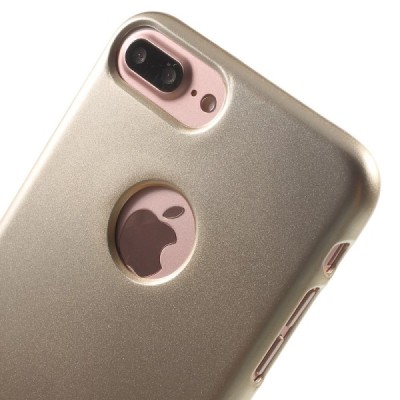 Apple iPhone 7 Plus (iPhone 8 Plus) Mercury auksinis kieto silikono TPU dėklas - nugarėlė / Priedai.lt