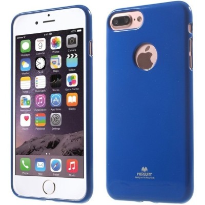 Apple iPhone 7 Plus (iPhone 8 Plus) Mercury tamsiai mėlynas kieto silikono TPU dėklas - nugarėlė / Priedai.lt