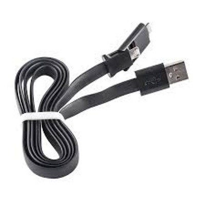 „Forever“ 2 IN 1 USB juodas laidas (micro USB ir Lightning) / Priedai.lt