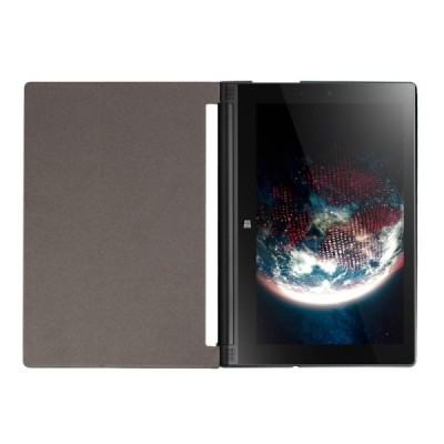 Lenovo Yoga Tab 3 10,1 (YT3-X50L) atverčiamas raudonas odinis dėklas (sulankstomas) / Priedai.lt