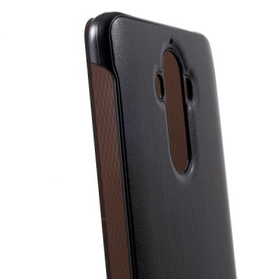 Huawei Mate 9 Smart View atverčiamas amorus juodas dėklas - knygutė / Priedai.lt