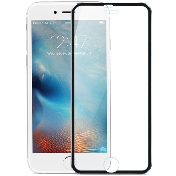 „Hat-Prince“ 9H Tempered Glass pilnai dengiantis apsauginis ekrano stiklas 0.2 mm - juodas (iPhone 7 Plus / 8 Plus)